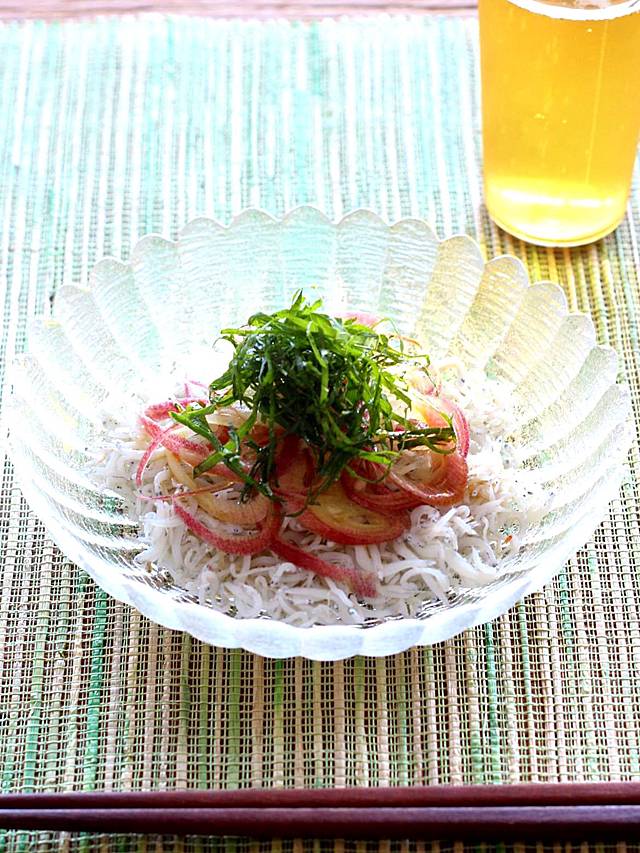 しらすとみょうがのポン酢がけ おひとりさま