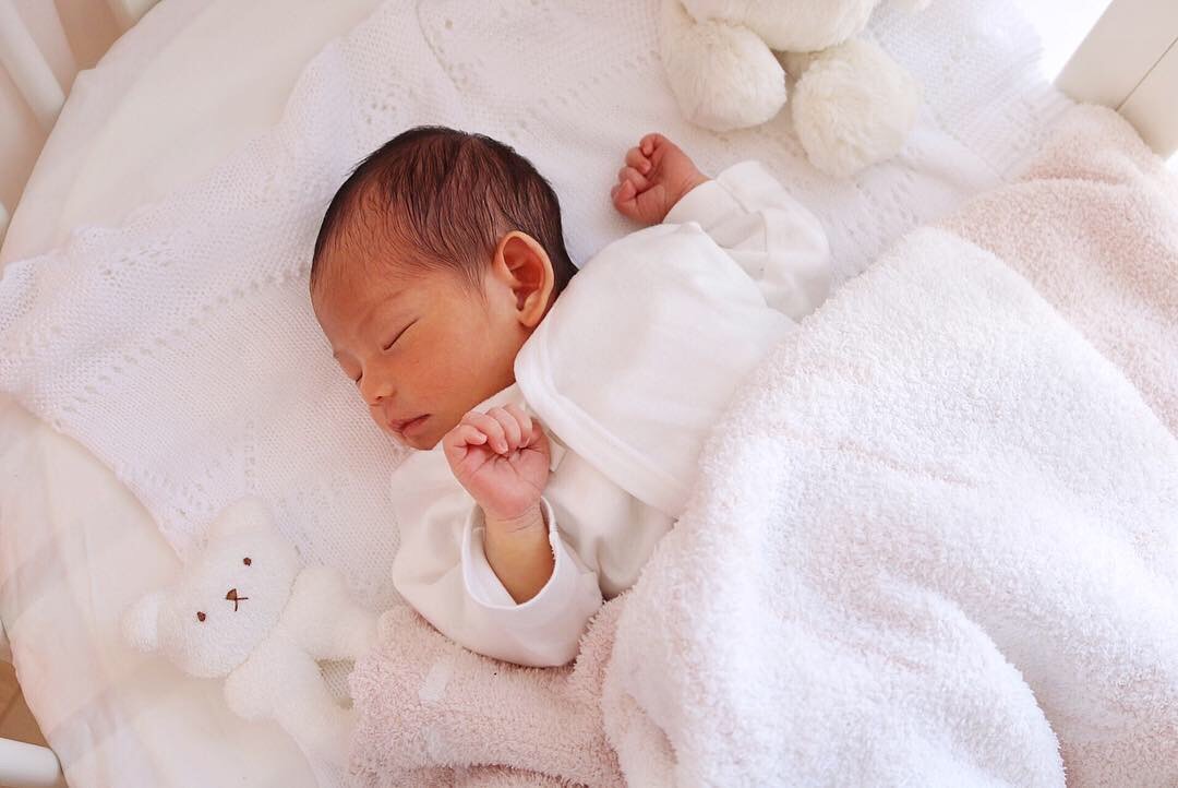 生まれたばかりの妹尾ユウカさんのお子さんの画像