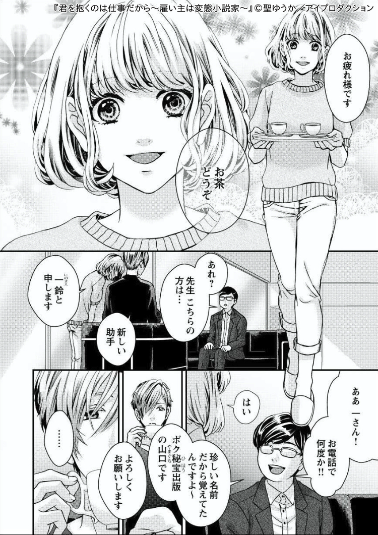 『君を抱くのは仕事だから~雇い主は変態小説家~』の1シーン