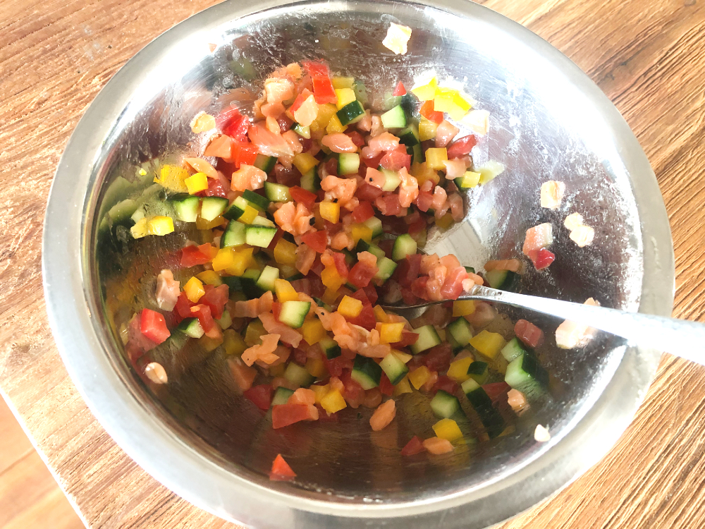 食べる野菜スープの画像