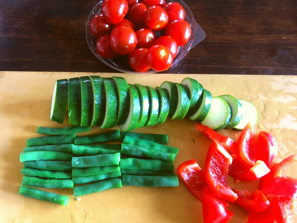 豚ヒレと野菜のソテーの画像