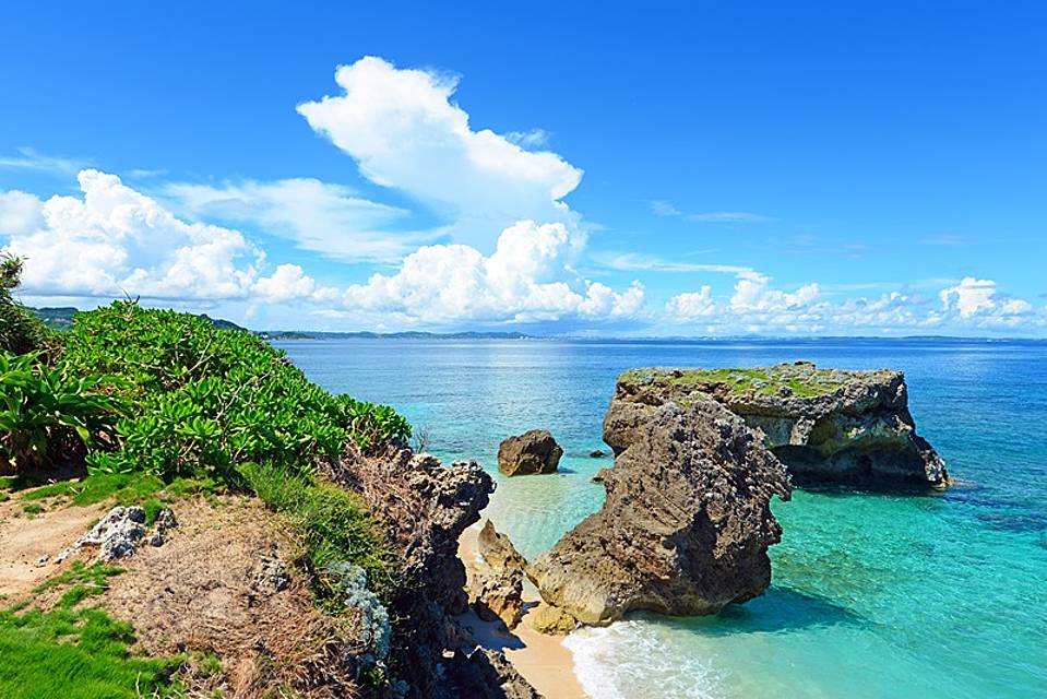 小笠原諸島のきれいな海の画像