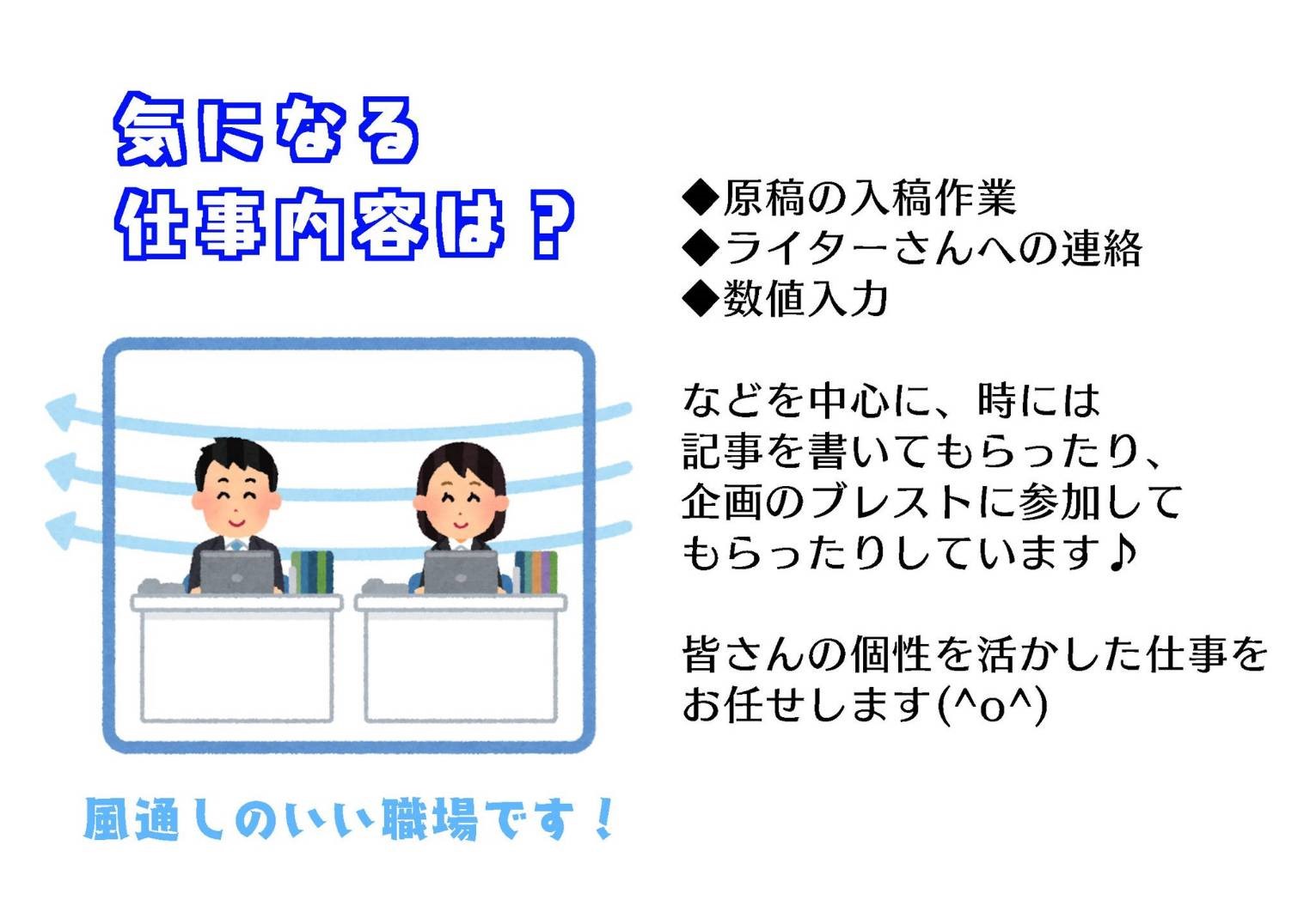 AM編集部のアルバイト募集