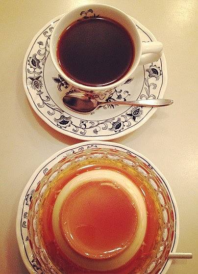 純喫茶ヘッケルンのプリンの写真